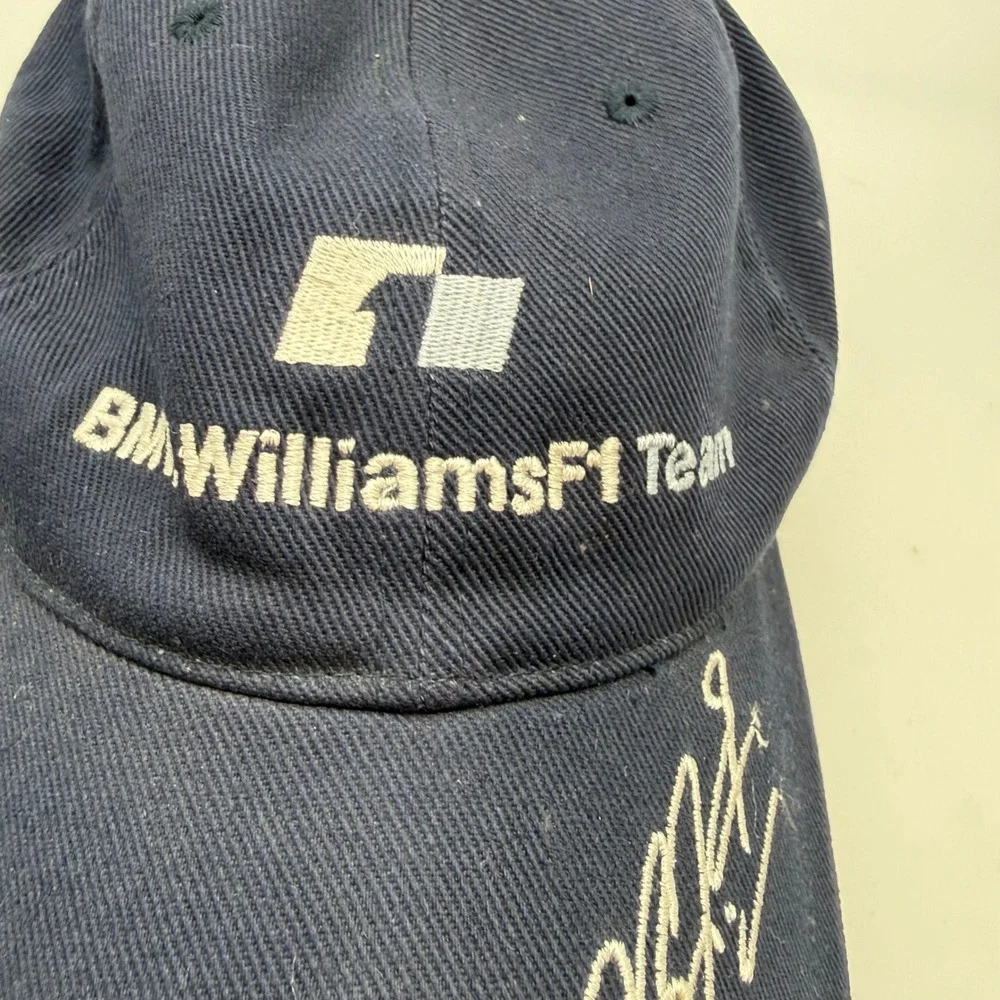BMW WilliamsF1 Team Hat Navy Reuters G5 Embroidered Racing Cap Ralf Signature